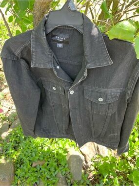 Mens Black Denim Jacket